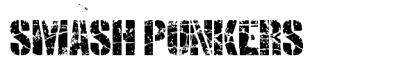 Smash Punkers font preview